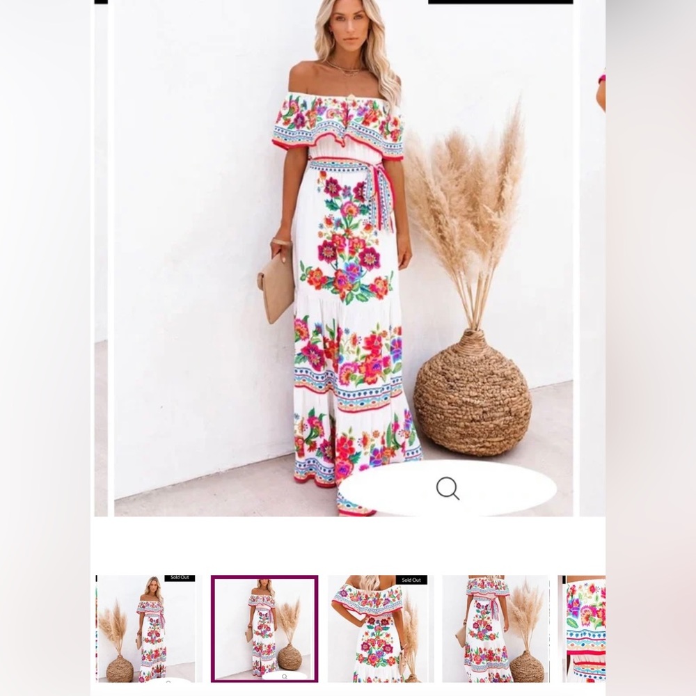 Vici floral maxi dress